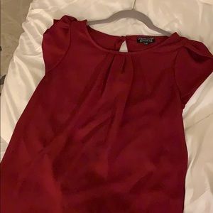 Maroon stitch fix shirt by paper moon.
